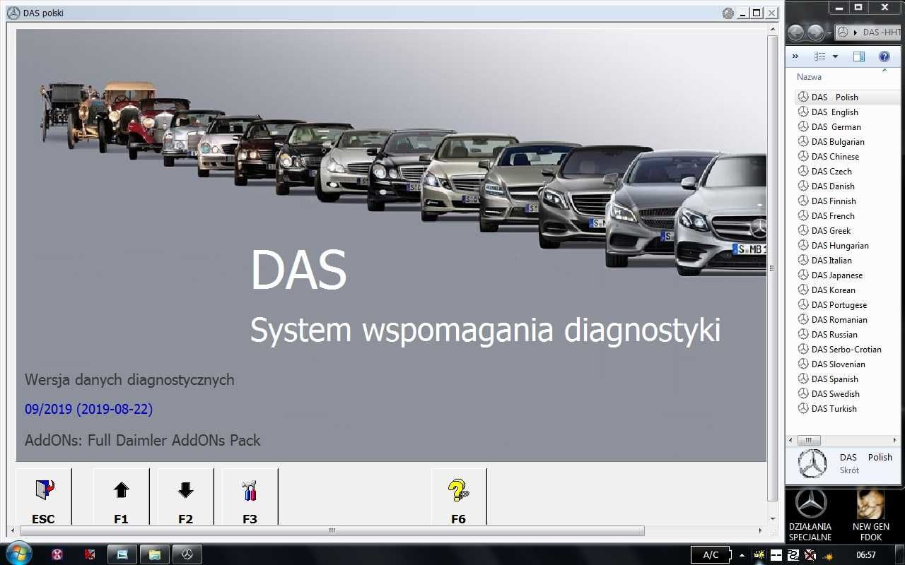 Star Diagnosis Diagnoza MB C3 osobowe i ciężarowe. Laptop Dell.