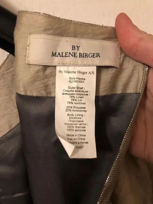 Sukienka len couture house Malene Birger