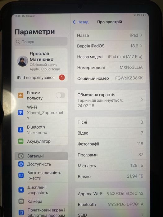 Ipad mini 7 2024