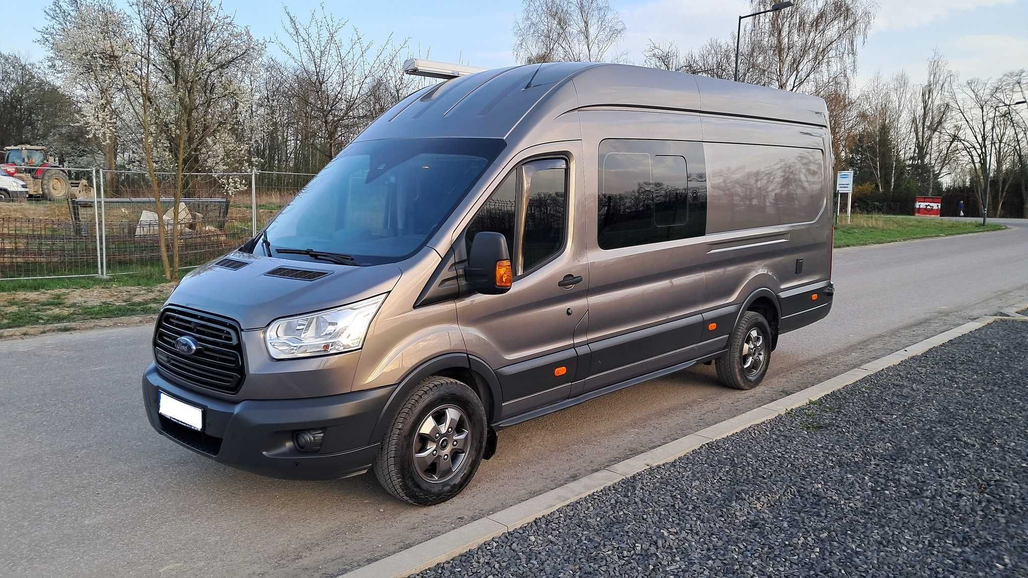 Moto Kamper Ford Transit VII Jumbo FULL OPCJA Sypialnia Markiza Camper