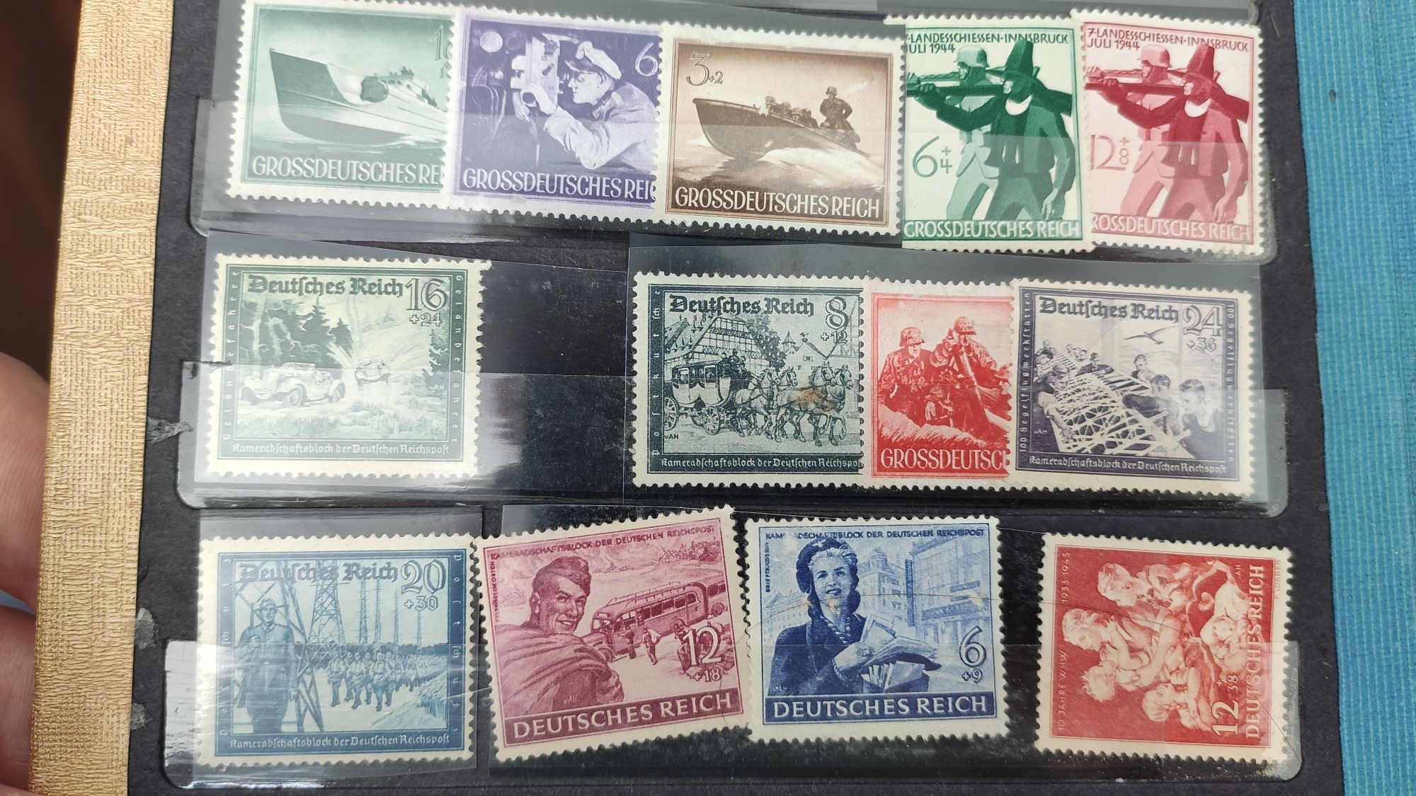 Zbiór niemieckich znaczków II wojna