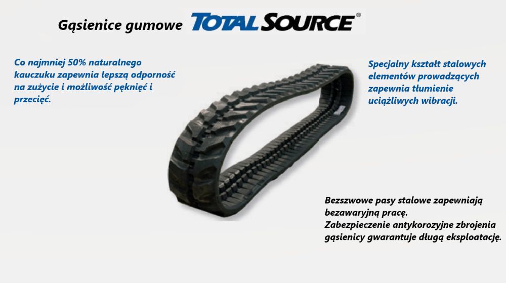 Gąsienica gumowa 230x48Kx70 TotalSource Belgia Premium