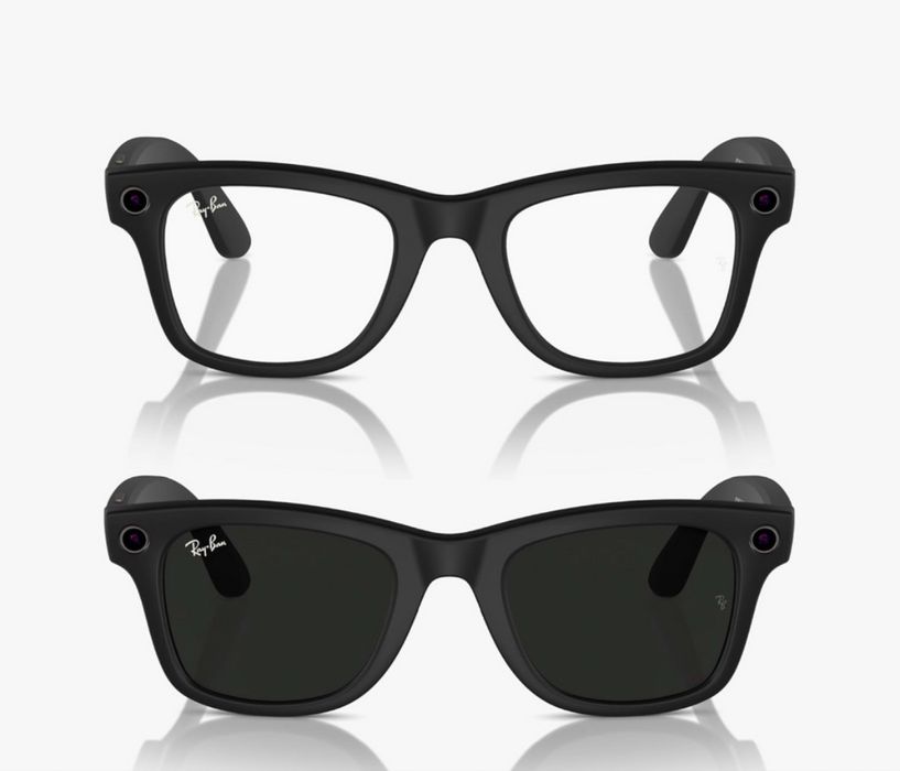Ray-Ban Meta Wayfarer Clear to Graphite Green Transitions