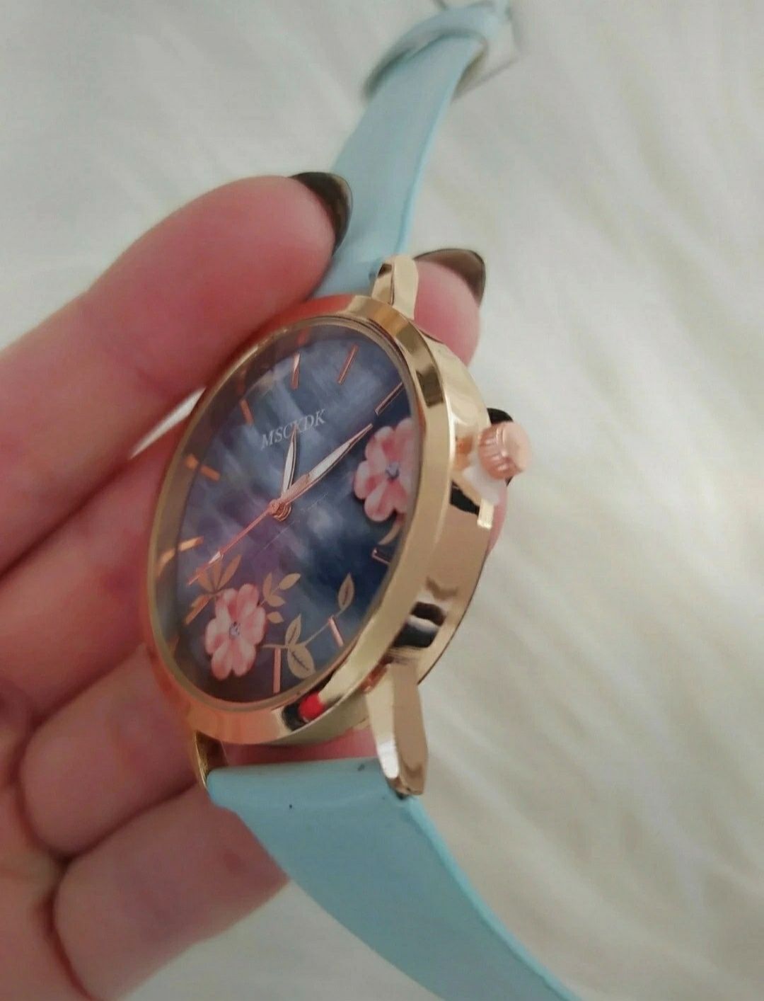 Zegarek + zestaw biżuterii damskiej naszyjnik kolczyki pierścionek