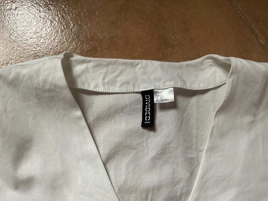 Biała Sukienka H&M 100% Bawełna S