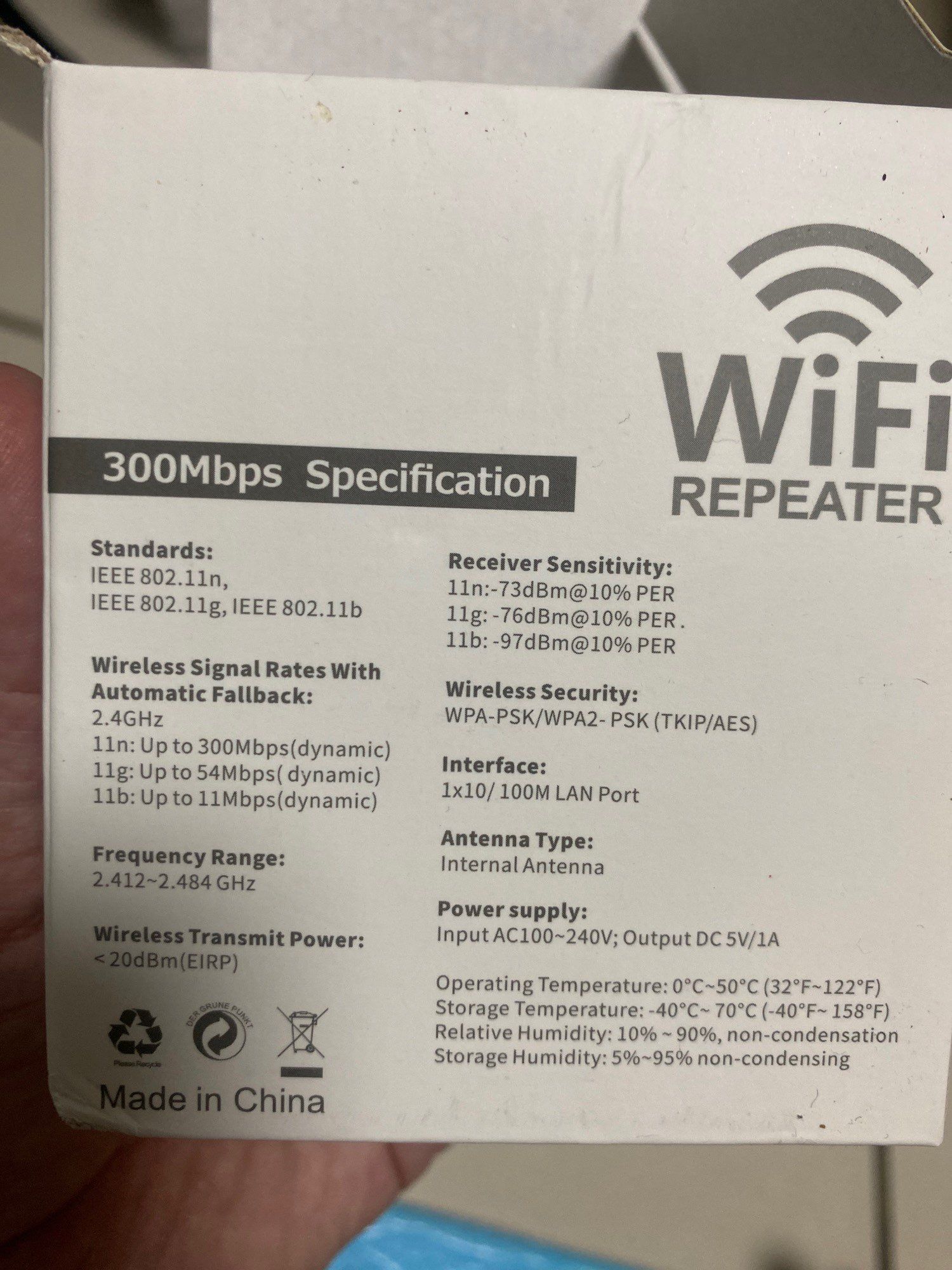 Wzmacniacz sygnału Repeater WIFI