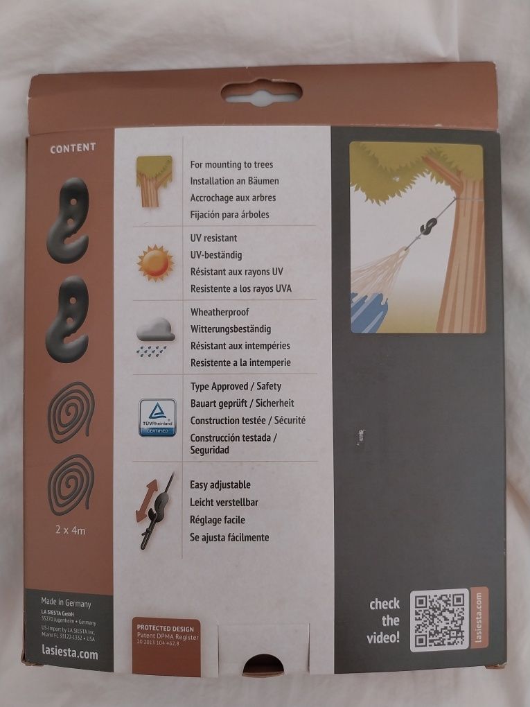 Kit fixação cama de rede