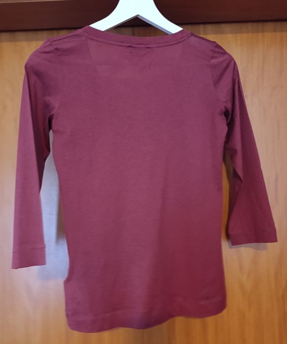 Blusa bordeaux da Massimo Dutti