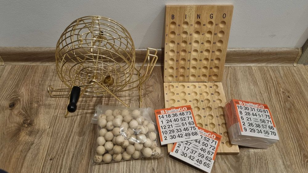 Gra Bingo Lotto Set dla dorosłych i dzieci.