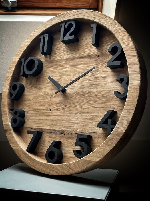 Zegar dębowy ścienny 50cm