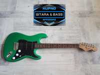 Gitara Elektryczna Alba Green Metallic-HSS- wysyłka Gratis lub zamiana