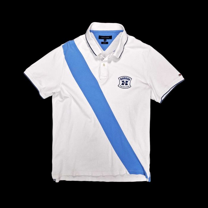 Tommy Hilfiger koszulka polo męska biała XL Slim Fit / L bawełna TH