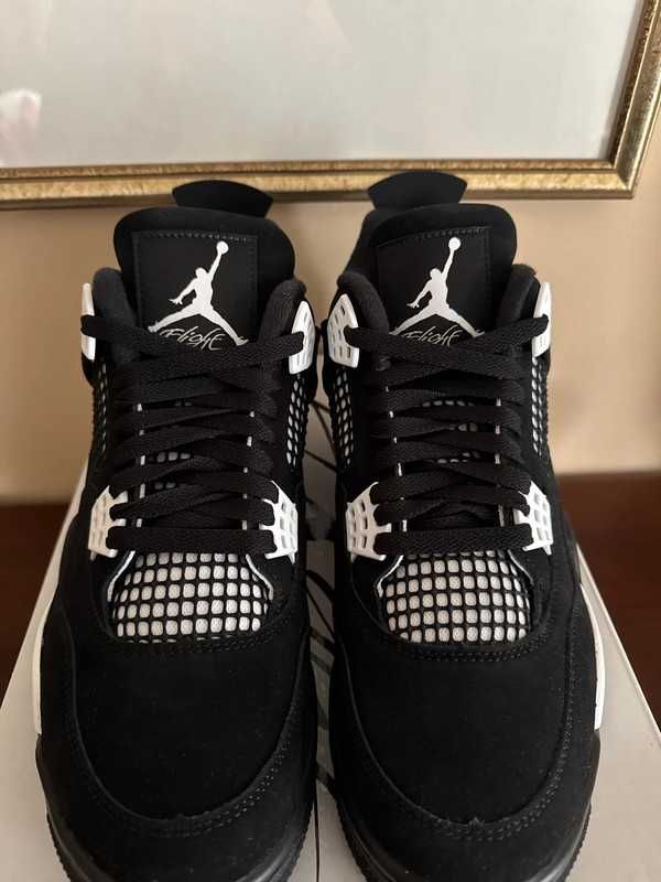 Nowe buty Nike_Jordan4_Retro_White_Thunder Moda R.39