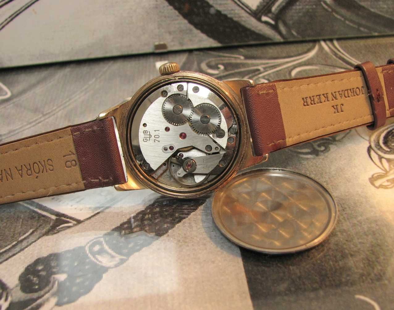 Zegarek GLASHUTTE GUB Rzadka wersja  17 Rubis Germany 1970 Ładny stan