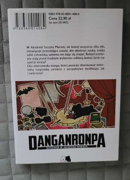 Książka Komiks Manga DANGANRONPA Tom 1 Koszmar w akademii marzeń