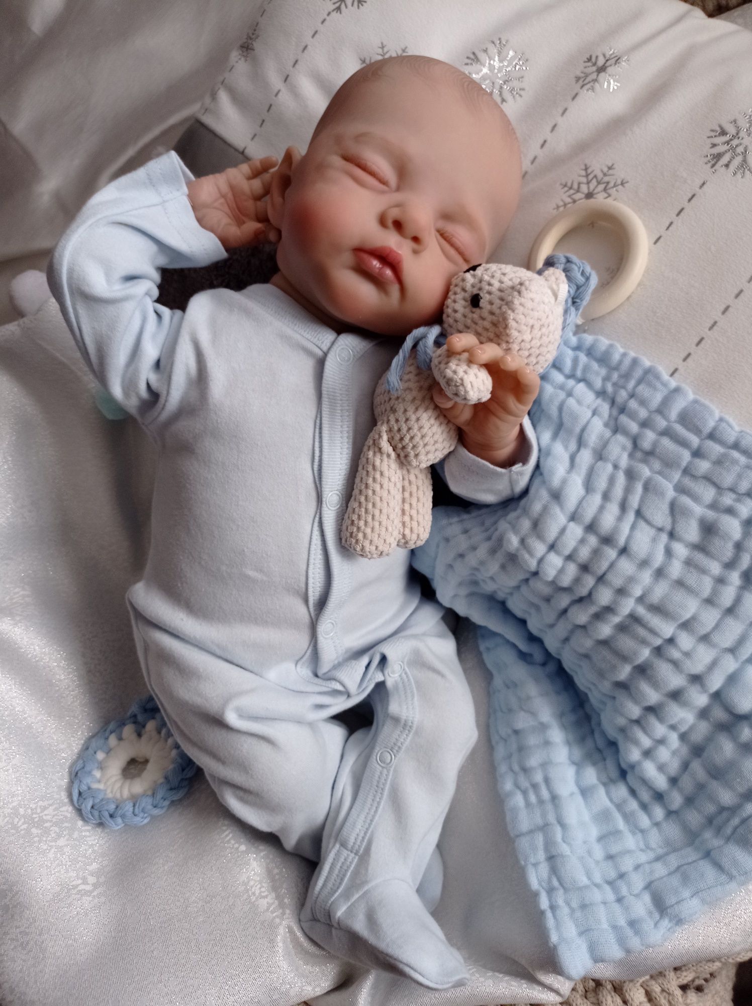 Cudna lala w typie reborn brzuszek materiałowy