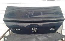 Peugeot 407 Coupe Klapa Tył Czarna Znaczek Emblemat Zderzak Srebrny FL