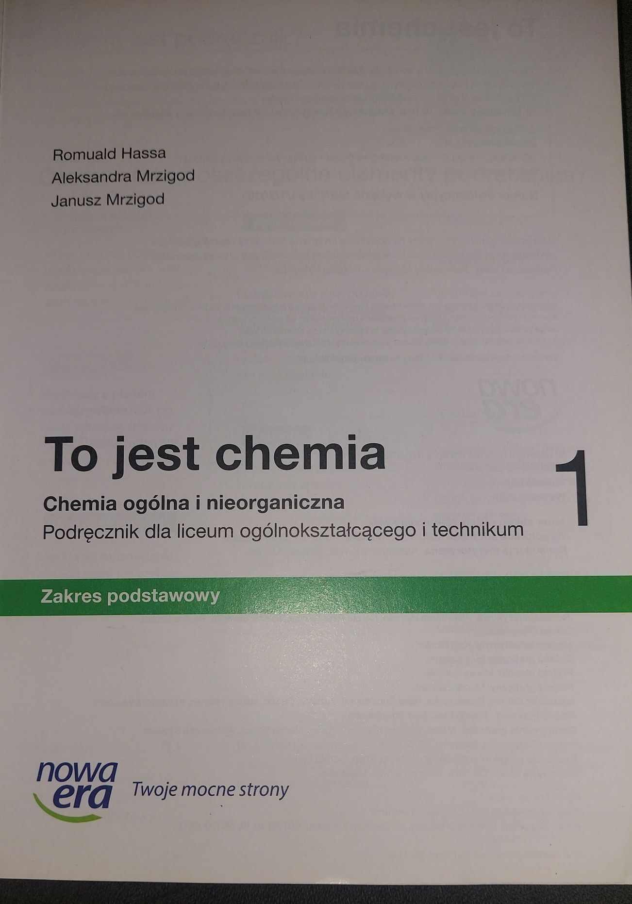 To jest chemia kl. 1