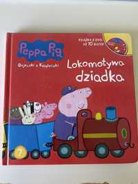 Książka ze świnką Peppą „Lokomotywa dziadka”