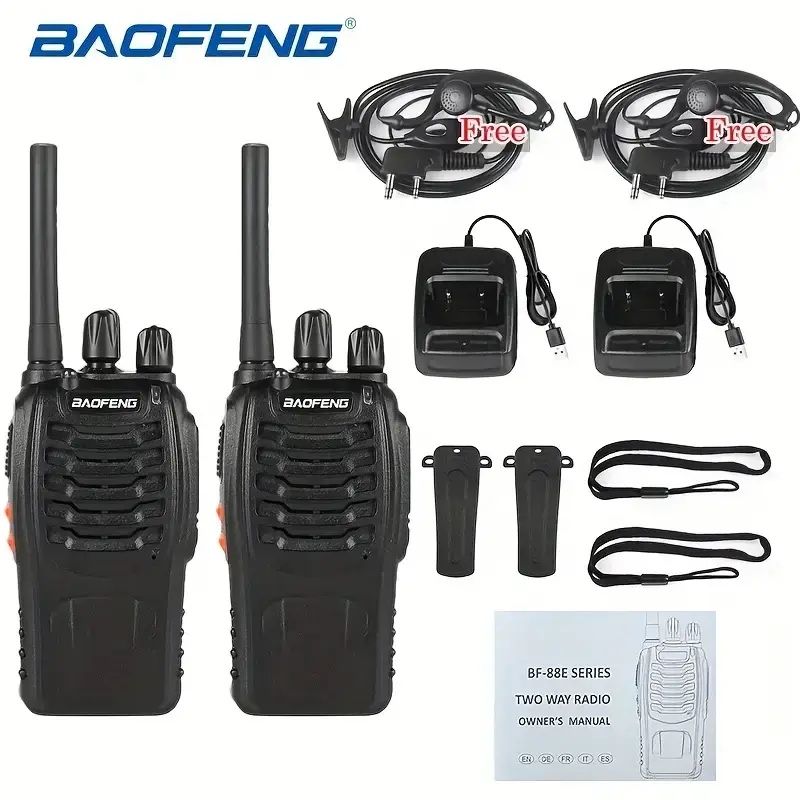 Набір із двох рацій BAOFENG BF-88-E PMR 446 Mhz з заряд станцією
