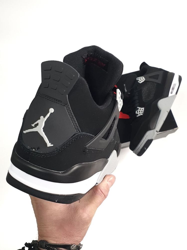 Buty Nike Air Jordan Retro 4 Black Canvas 40-45 męskie trampki