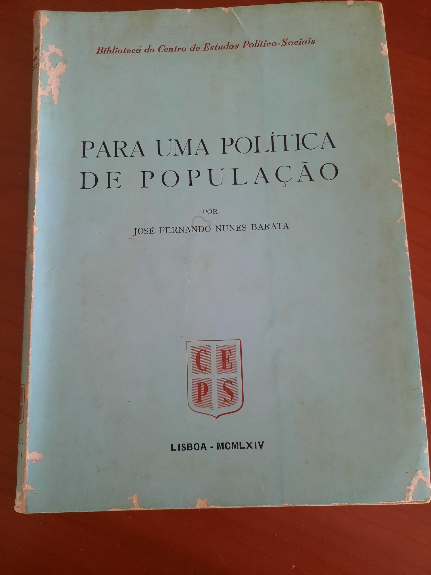 Para um politica de população  José Fernando Nunes Barata