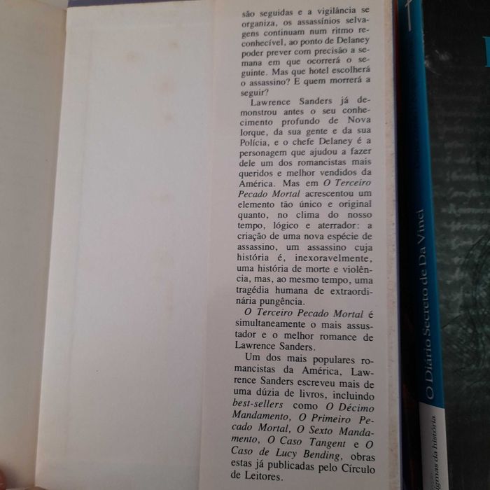 O terceiro pecado mortal, Lawrence Sanders