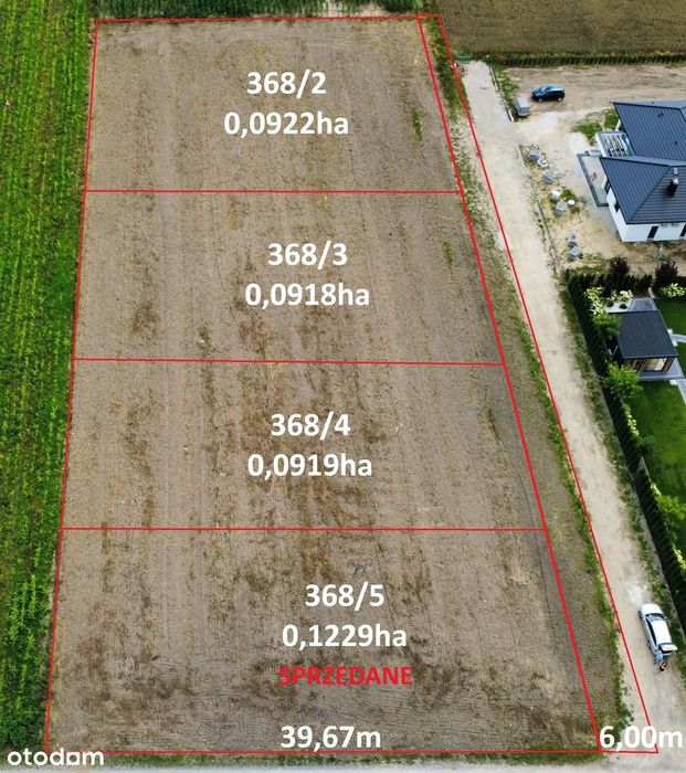 Na sprzedaż 3 działki budowlane