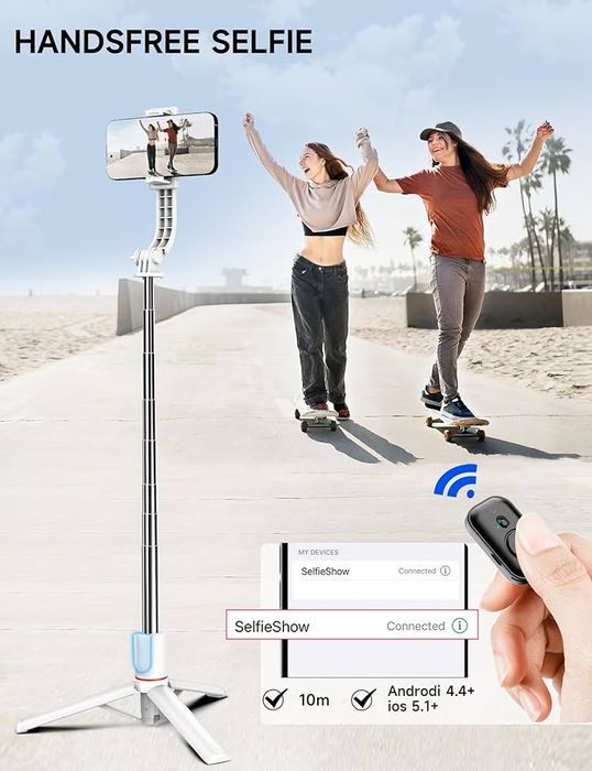 Штатив та селфі-палиця з 2 лампами Z17