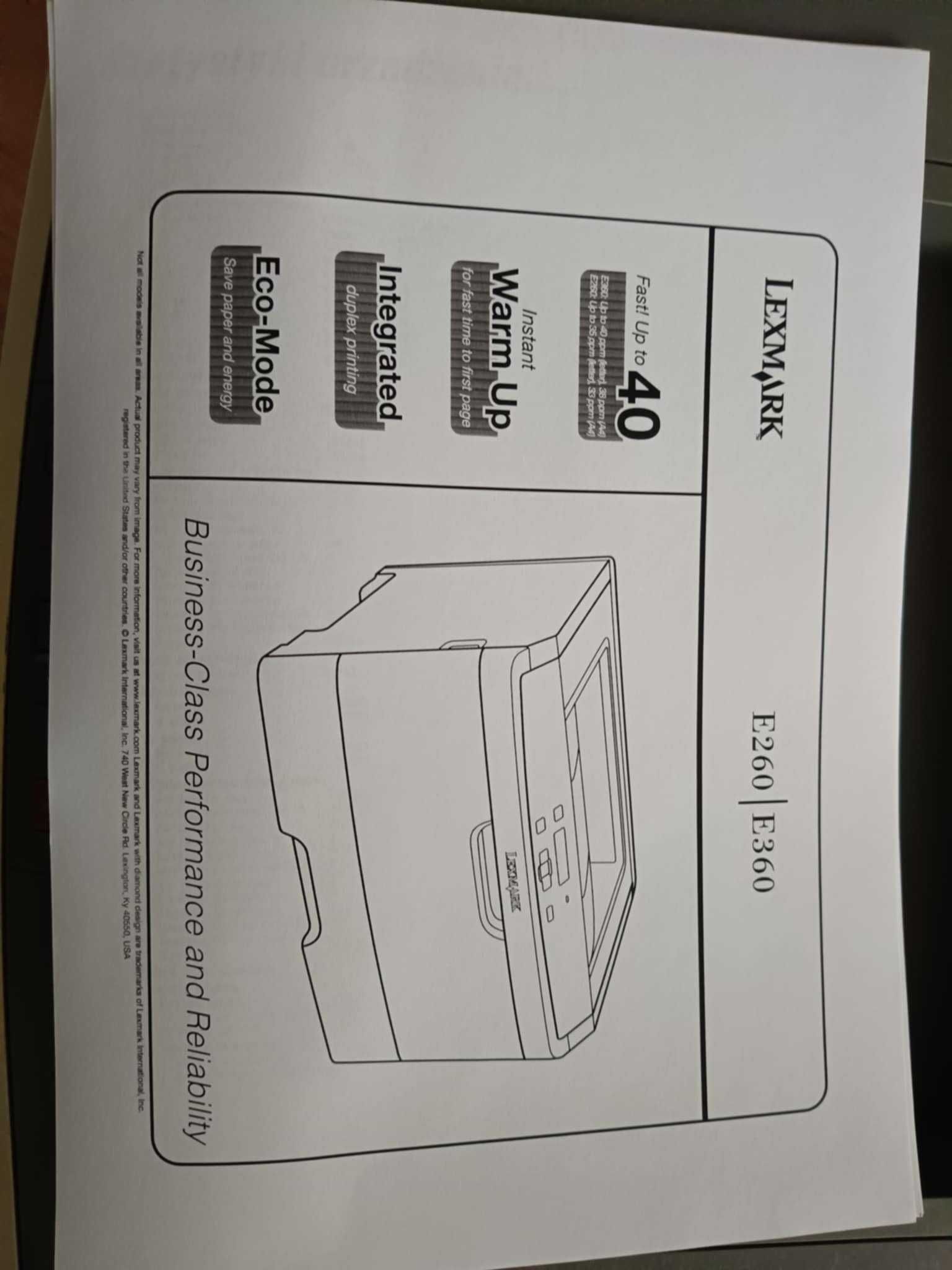 Drukarka laserowa duplex Lexmark e360d