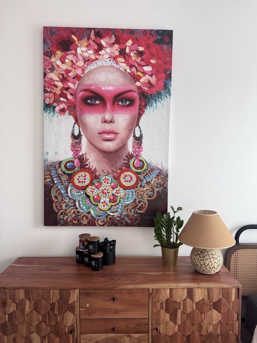 Obraz Kare Design – Touche Red Eye Lady 90×140 cm