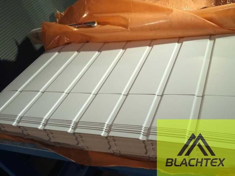 Blacha trapezowa-Blacha panelowa T-7 BIAŁA od ręki KLĘCZANY Blachtex