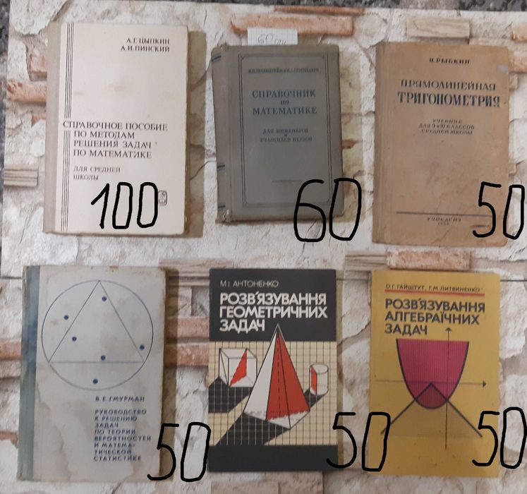 Сборник книг по  математике алгебре