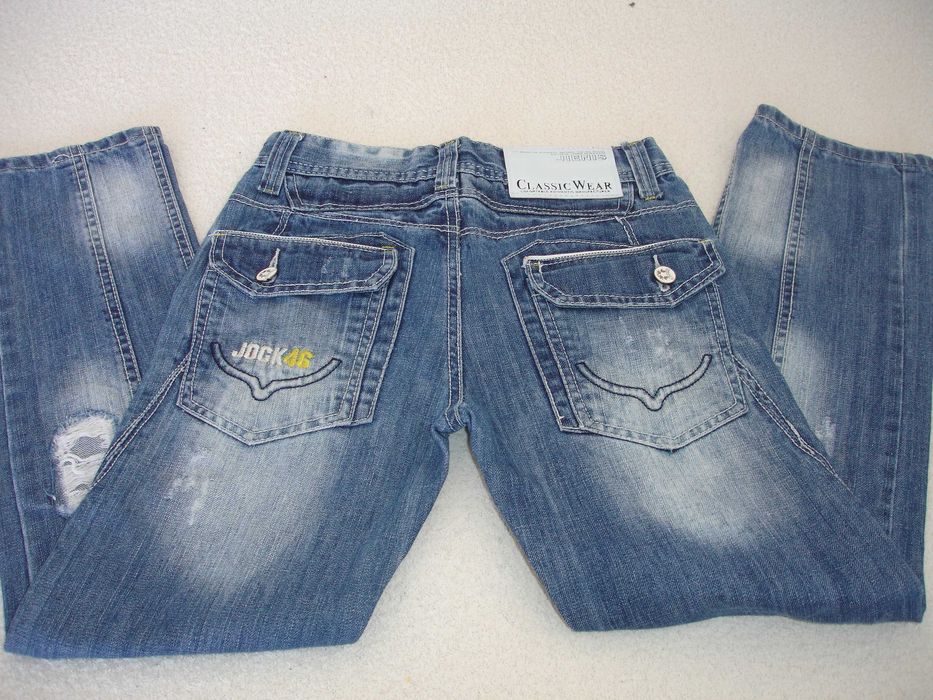 calças ganga tamanho 8 e 10 anos novas