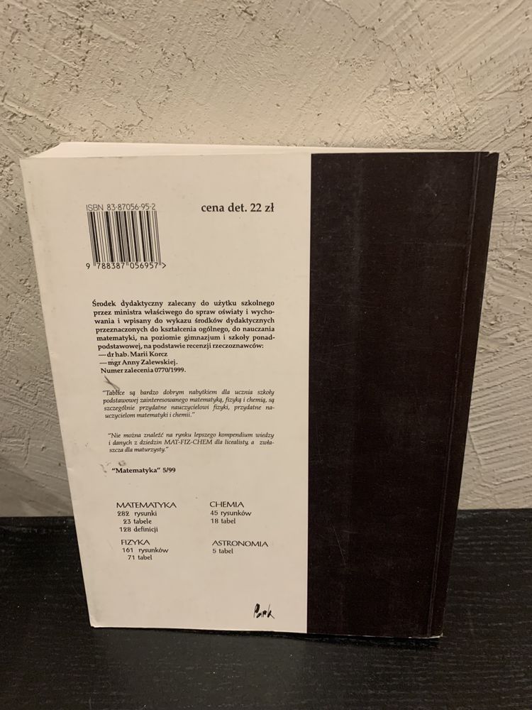 Tablice matematyczne, fizyczne, chemiczne, astronomiczne