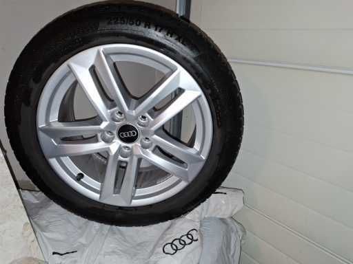 Felgi alu AUDI z oponami ZIMOWYMI Continental WinterContact 225/50 R17