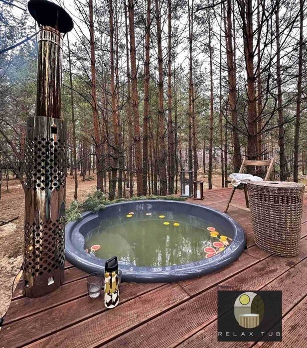 Спа купель. Чан на дровах. Офуро. Чан Карпатський