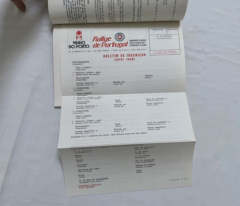 Programas Rally Rallye de Portugal TAP Vinho do Porto desde 1982