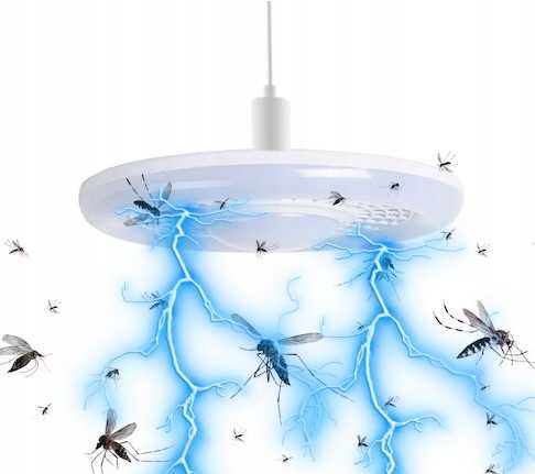 Lampa Sufitowa LED UV Przeciwko Komarom Gwint E27 25W Owady Muchy