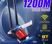 WiFi 5 / Bluetooth 4.0 - Bezprzewodowa karta sieciowa PCI-E  NOWA