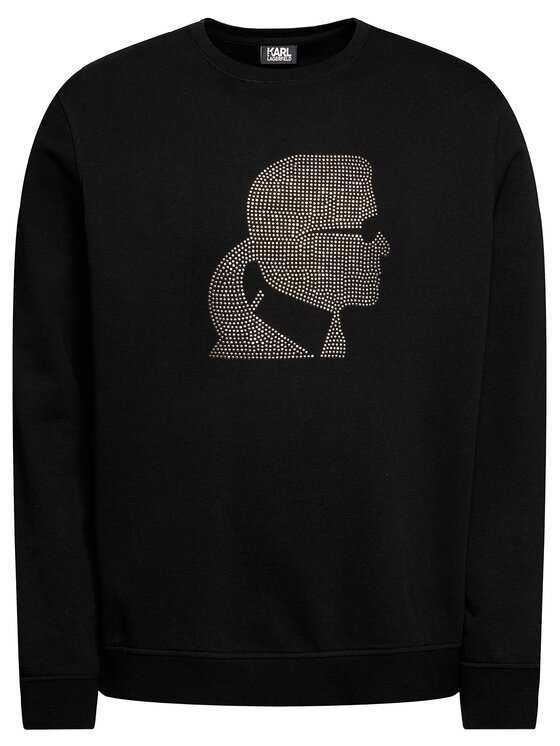 KARL LAGERFELD Sweat Crewneck Bluza Męska Czarna M Oryginalna