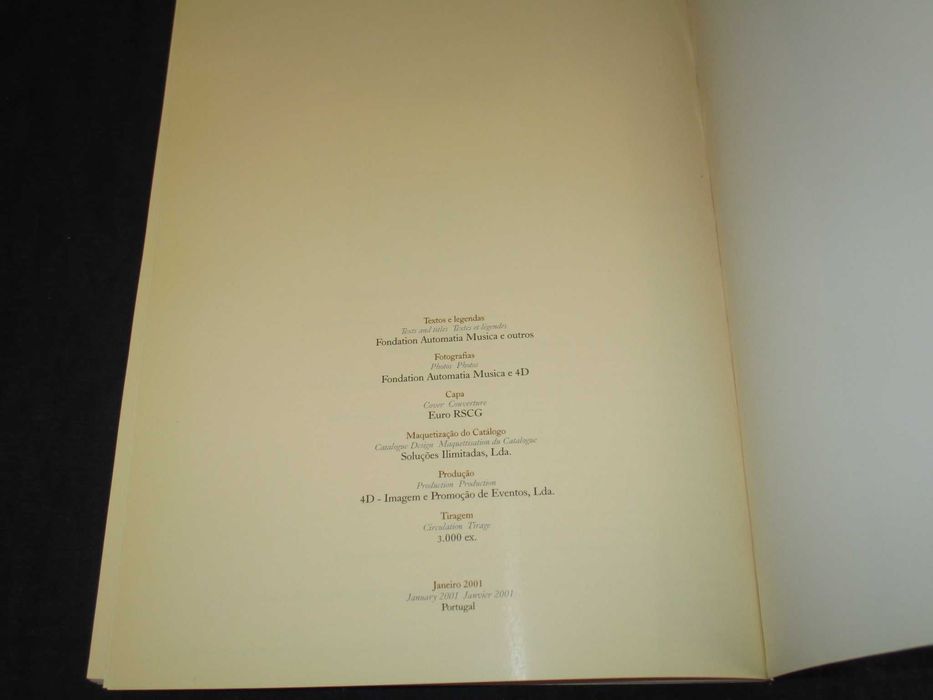 Livro Músicos Invisíveis Instrumentos de Música Mecânica e Autómatos