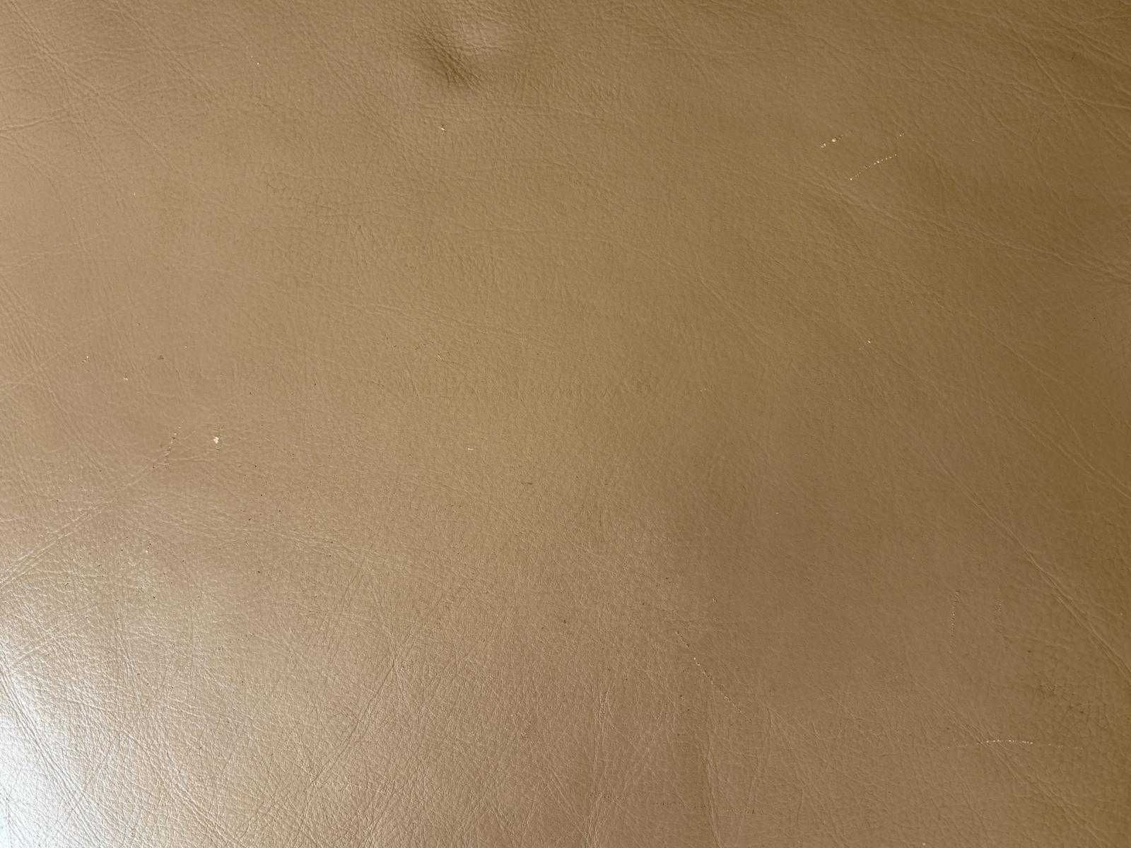 Sofa narożna KLER ze skóry o wym. 295x180cm, kolor beżowo-szary