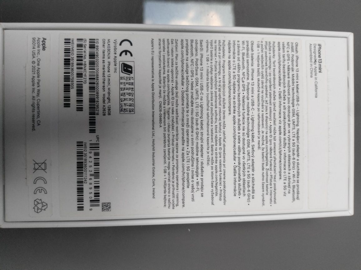 iPhone 13 mini 128gb  99% baterii