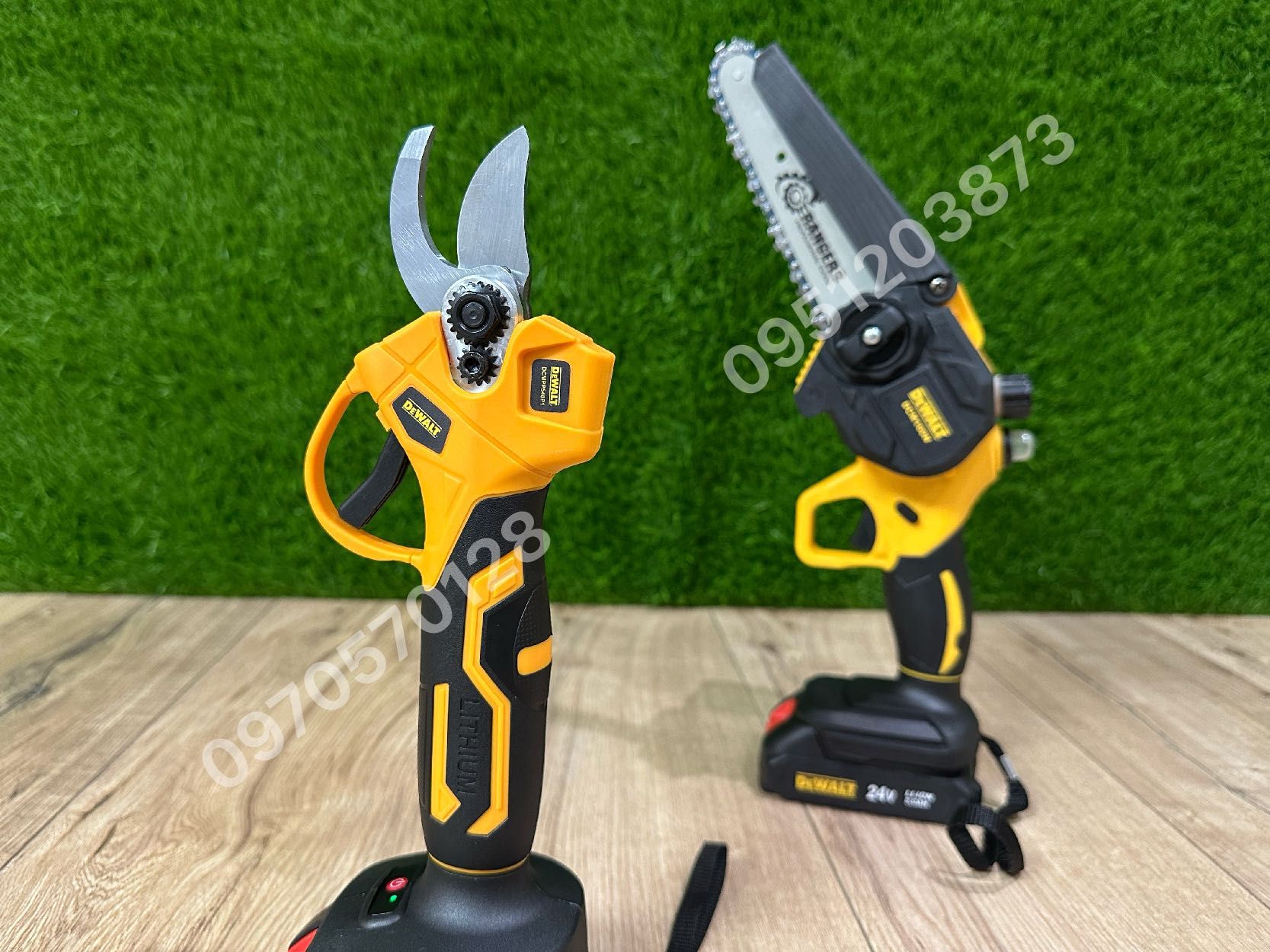 Набор 2/1 DeWALT Секатор DCMPP540P1 + Мини пилка DCM160N 24V5Ah (2акб)