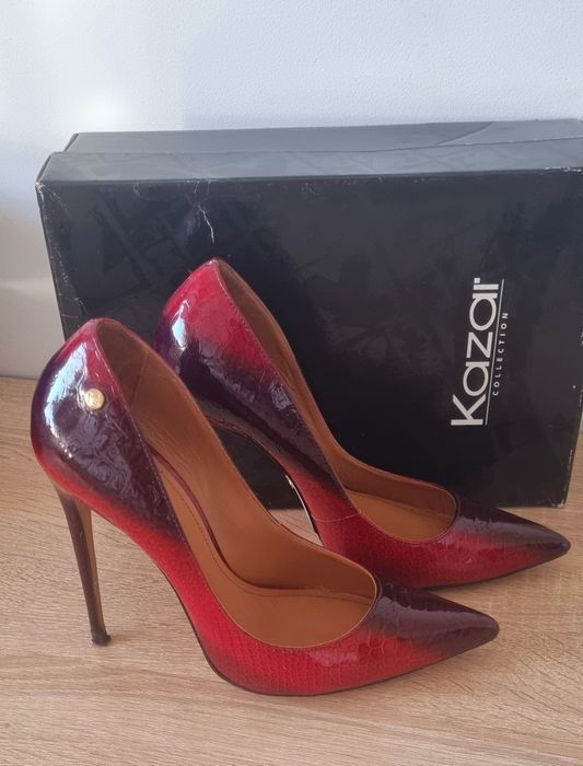 Kazar czerwone szpilki rozmiar 39 unikat
