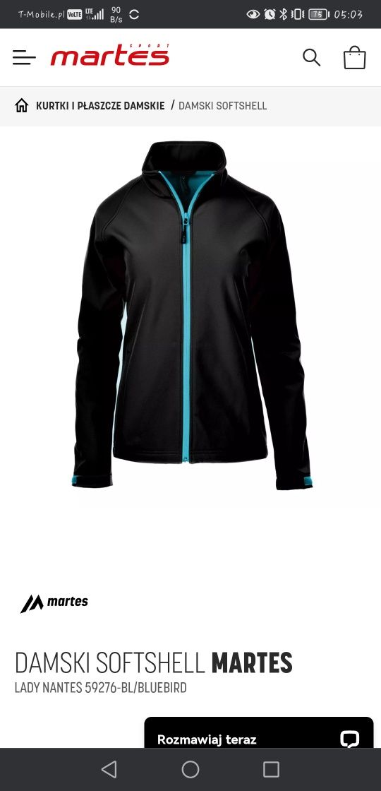 Kurtka damska softshell Martes M