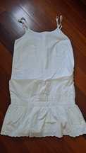 Vestido branco alças com forro