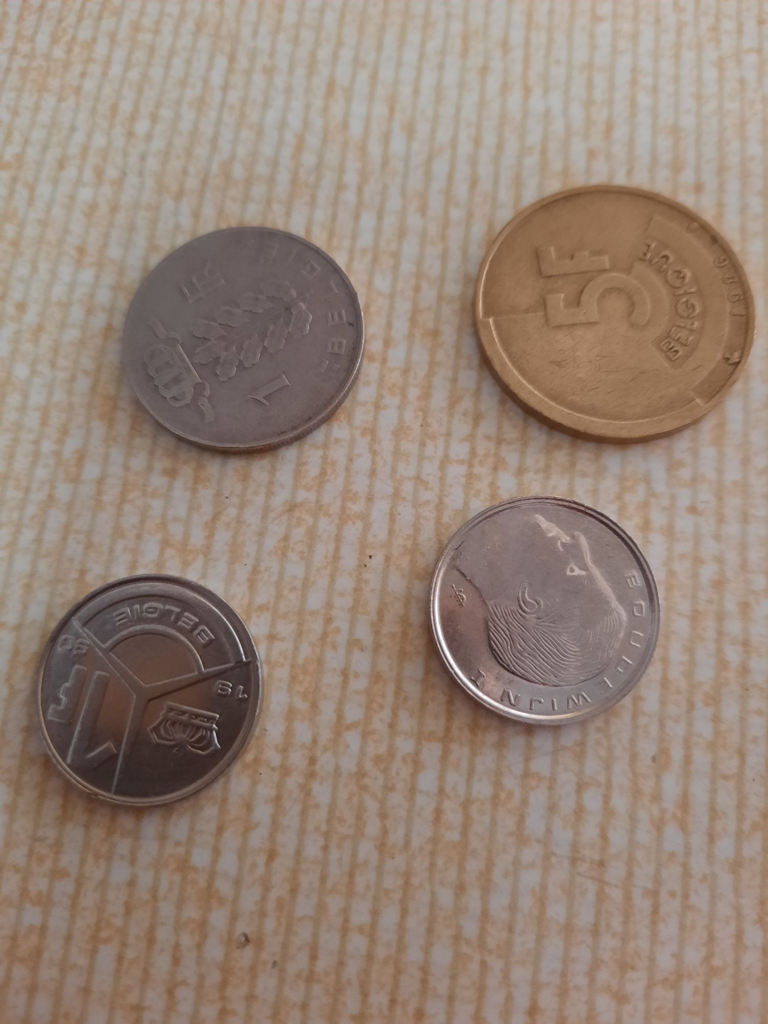 Francos Bélgica moedas fora de circulação