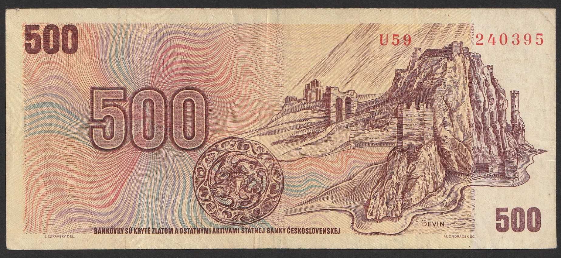 Czechosłowacja 500 koron 1973 - U59